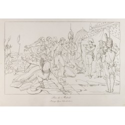 Gravure de 1876 - Prise de Madrid - Napoléon Bonaparte - 1