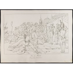 Gravure de 1876 - Prise de Madrid - Napoléon Bonaparte - 2