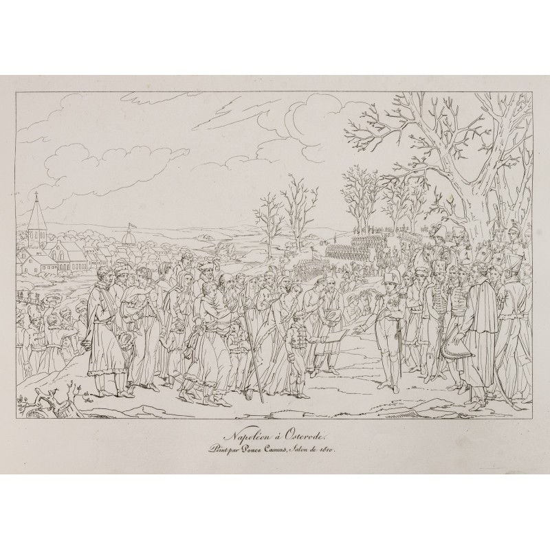 Gravure de 1876 - Napoléon à Osterode - 1