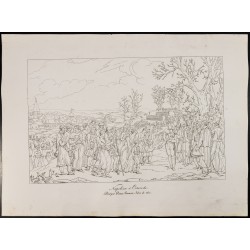Gravure de 1876 - Napoléon à Osterode - 2