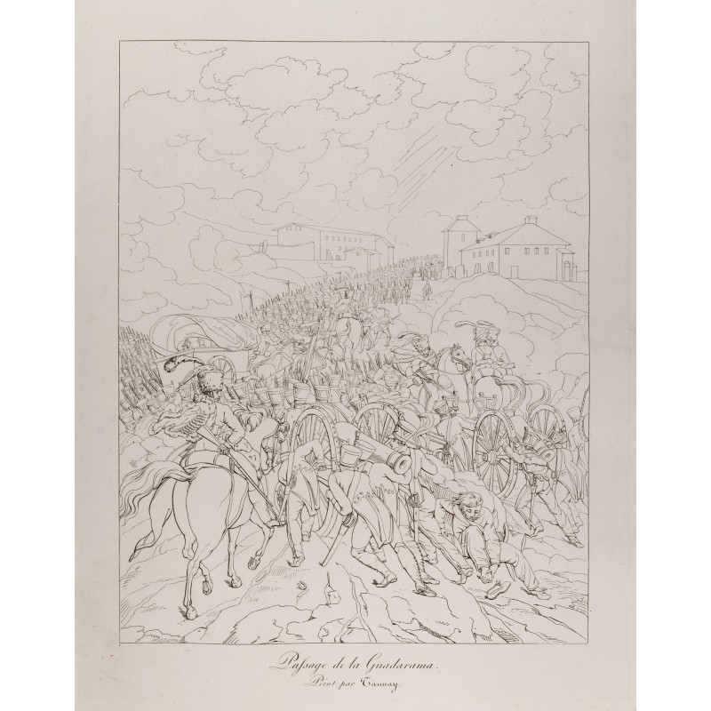 Gravure de 1876 - Passage de la Guadarrama - 1