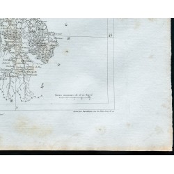Gravure de 1830 - Carte ancienne des Hautes Pyrénées - 5