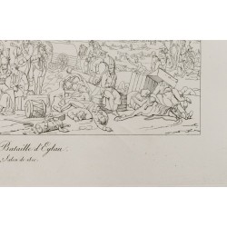 Gravure de 1876 - Bataille d'Eylau - Napoléon Bonaparte - 6
