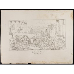 Gravure de 1876 - Apothéose de la France - 2