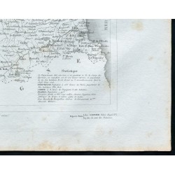 Gravure de 1830 - Carte ancienne des Pyrénées orientales - 5