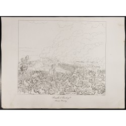 Gravure de 1876 - Vue de la bataille d'Ebersberg - 2