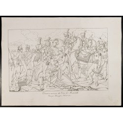 Gravure de 1876 - Derniers moments du duc de Montebello - 2