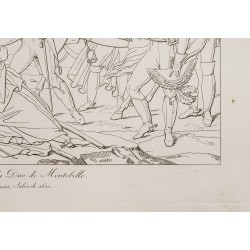 Gravure de 1876 - Derniers moments du duc de Montebello - 6