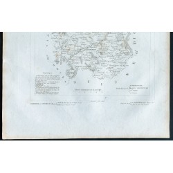 Gravure de 1830 - Carte ancienne du Haut Rhin - 3