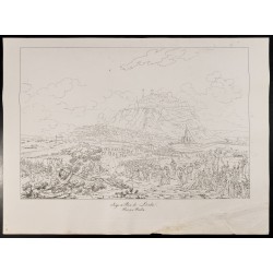 Gravure de 1876 - Siège et prise de Lérida - Espagne - 2