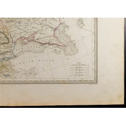 Gravure de 1846 - Carte de l'Europe - 5