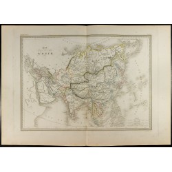 Gravure de 1846 - Carte de l'Asie - 1