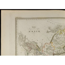 Gravure de 1846 - Carte de l'Asie - 2