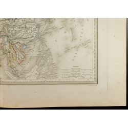 Gravure de 1846 - Carte de l'Asie - 5