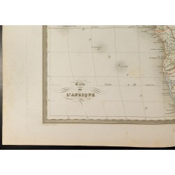 Gravure de 1846 - Carte de l'Afrique - 4