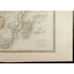Gravure de 1846 - Carte de l'Afrique - 5