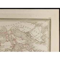 Gravure de 1846 - Amérique Russe, Nouvelle Bretagne et Canada - 3