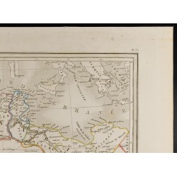 Gravure de 1846 - Barbarie - Carte de l'Afrique du nord - 3