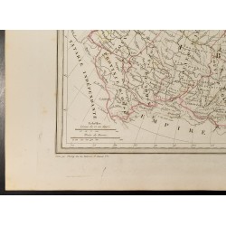 Gravure de 1846 - Carte de Sibérie ou Russie d'Asie - 4