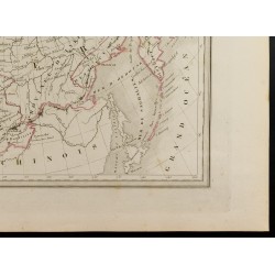 Gravure de 1846 - Carte de Sibérie ou Russie d'Asie - 5