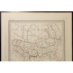 Gravure de 1846 - Carte de la Turquie d'Europe - 2