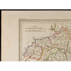 Gravure de 1846 - Allemagne comprenant la Bavière, le Wurtemberg et le Grand Duché de Bade - 2