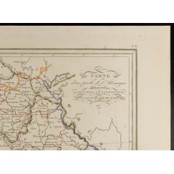 Gravure de 1846 - Allemagne comprenant la Bavière, le Wurtemberg et le Grand Duché de Bade - 3