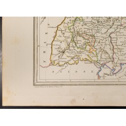 Gravure de 1846 - Allemagne comprenant la Bavière, le Wurtemberg et le Grand Duché de Bade - 4