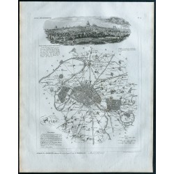 1830 - Carte ancienne de la...