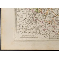Gravure de 1846 - Carte de l'Allemagne par cercles en 1789 - 4