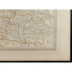 Gravure de 1846 - Carte de l'Allemagne par cercles en 1789 - 5