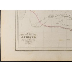 Gravure de 1846 - Carte de l'Afrique ancienne - 4