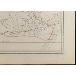 Gravure de 1846 - Carte de l'Afrique ancienne - 5