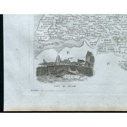 Gravure de 1830 - Carte ancienne de la Seine-Maritime - 4