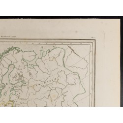 Gravure de 1846 - Carte de l'Europe ancienne - 3