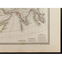 Gravure de 1846 - Monde connu des anciens - 5