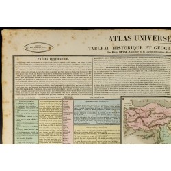 Gravure de 1837 - Histoire sacrée - Carte géographique - 3