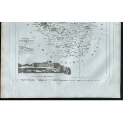 Gravure de 1830 - Carte ancienne des Yvelines - 3