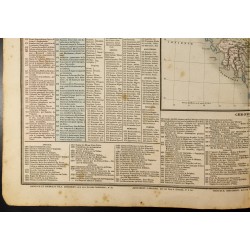 Gravure de 1837 - Histoire de la Grèce ancienne - Carte géographique - 5