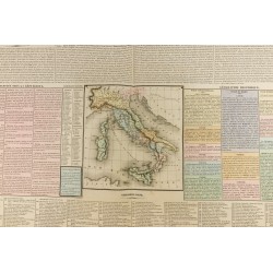 Gravure de 1837 - Carte - Histoire de la Rome ancienne - 2