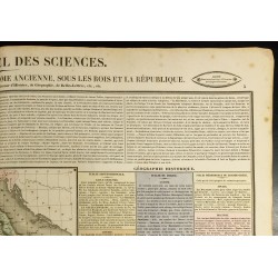 Gravure de 1837 - Carte - Histoire de la Rome ancienne - 4