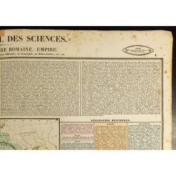 Gravure de 1837 - Carte - Histoire de l'Empire Romain - 4