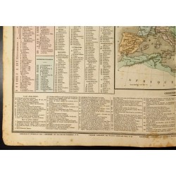Gravure de 1837 - Carte - Histoire de l'Empire Romain - 5