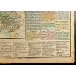 Gravure de 1837 - Carte - Histoire de l'Empire Romain - 6