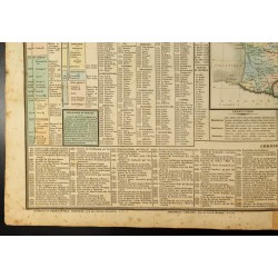 Gravure de 1837 - Histoire de France des Capétiens - Carte - 5