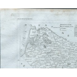 Gravure de 1830 - Carte ancienne de la Somme - 2