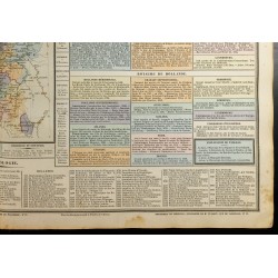 Gravure de 1837 - Histoire de la Belgique et Hollande - Carte - 6