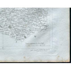 Gravure de 1830 - Carte ancienne de la Somme - 5