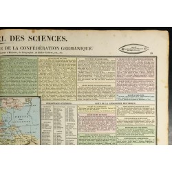 Gravure de 1837 - Histoire et géographie de la confédération germanique - 4