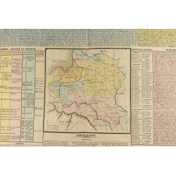 Gravure de 1837 - Histoire et géographique de la Pologne, Bohême et Hongrie - 2